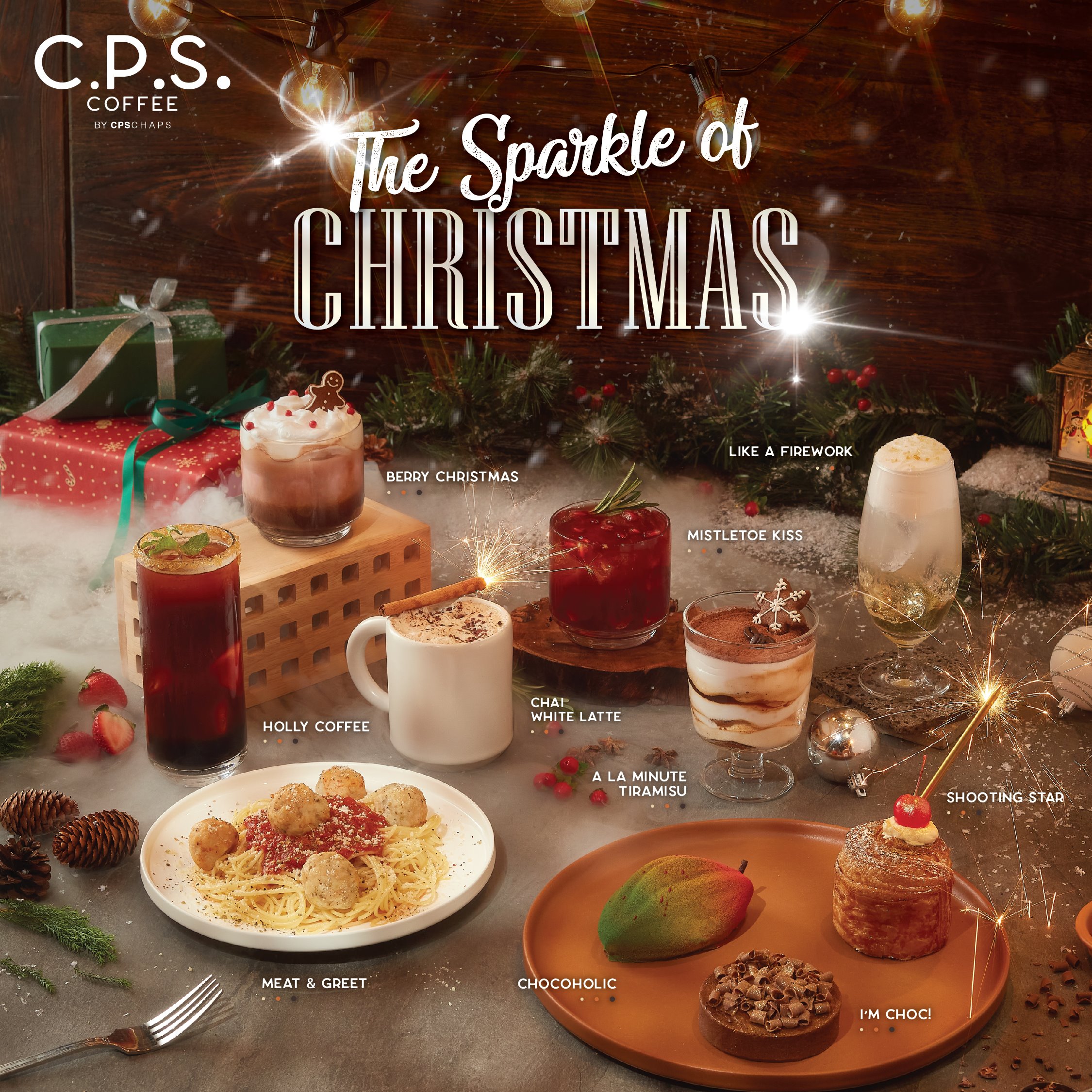 C.P.S. COFFEE เปิดตัว 10 เมนูสุดพิเศษในคอนเซปต์ “The Sparkle of Christmas” เปล่งประกายความสุข ร่วมเฉลิมฉลองเทศกาลคริสต์มาส 